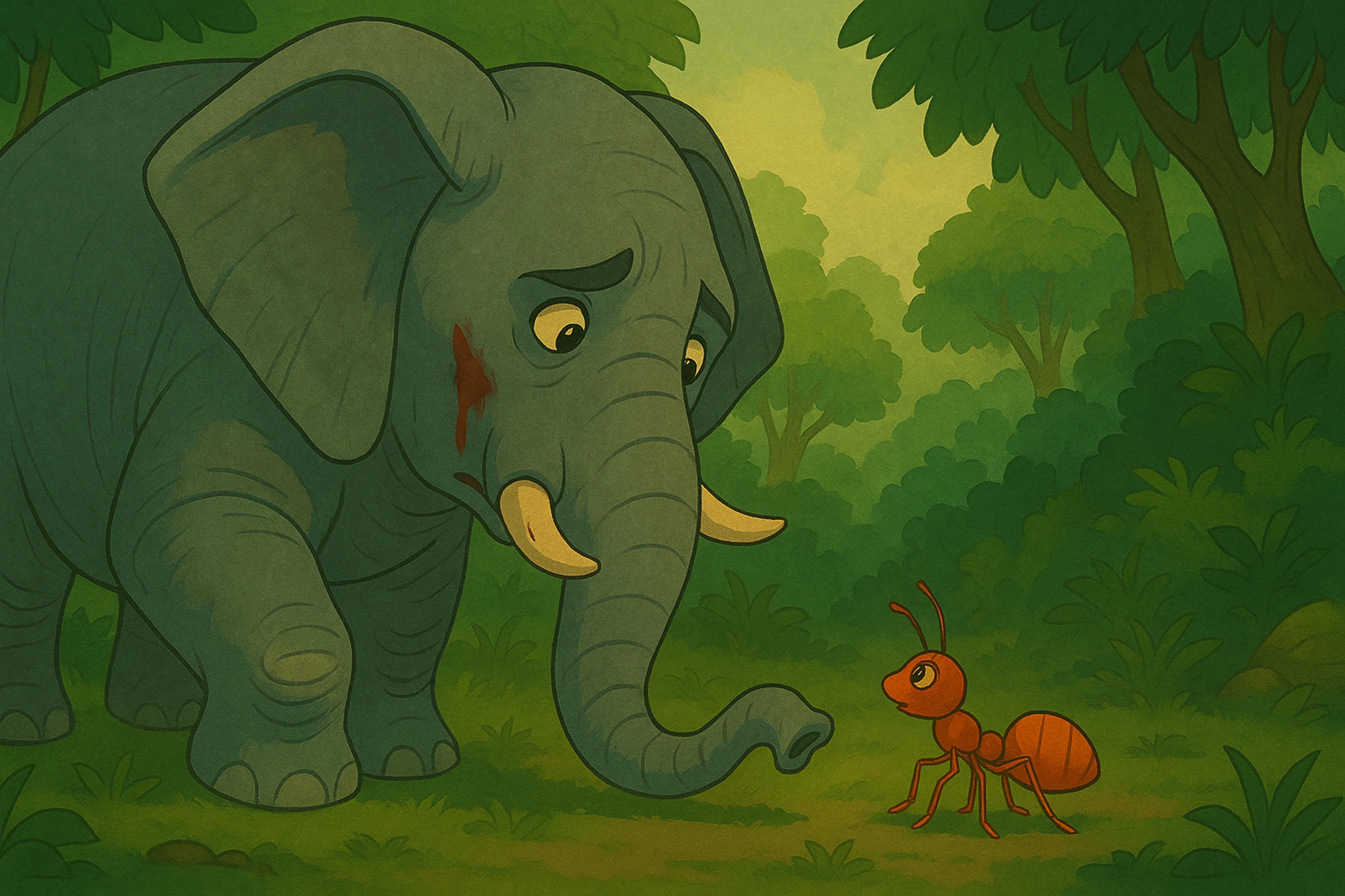 فیل و مورچه